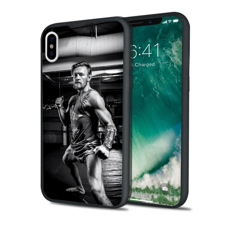 

Coque Conor McGregor Black Silicone Cute Phone Cases for iPhone XS Max XR 10 X 7 8 Plus 5S 5 SE 6 6S Plus Luxury iPod Touch 6 5.