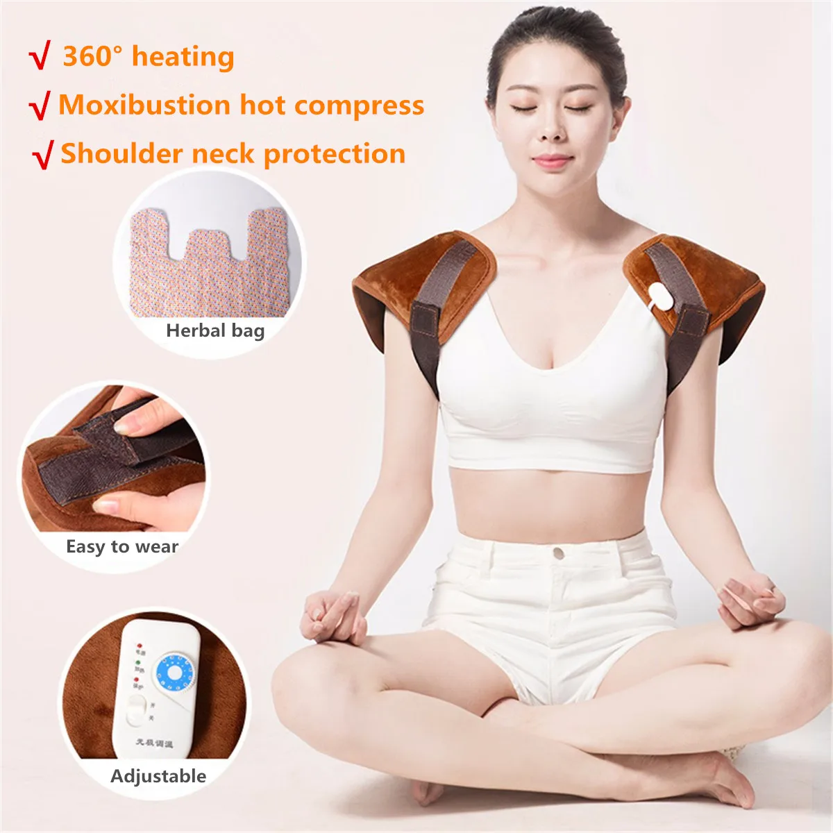 

Electric Heating Blanket Electric Heated Pad Shoulder Warmer Heating Mat Electric Moxibustion Shoulder Neck Mats For Winter