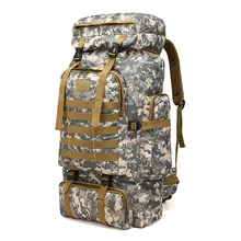 Большой емкости военный фанат багаж тактический для джунглей Кемпинг Туризм Водонепроницаемый рюкзак Оксфорд ткань цифровой камуфляж рюкзак