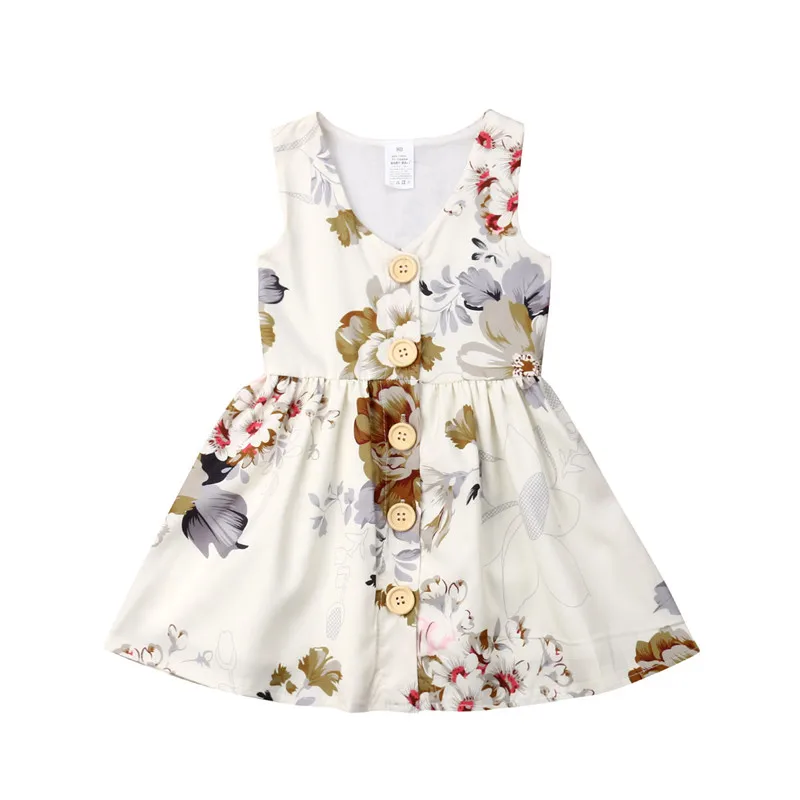 US Summer Newborn Infant Baby Girl Flowers Clothes Sleeveless Romper Outfit SE