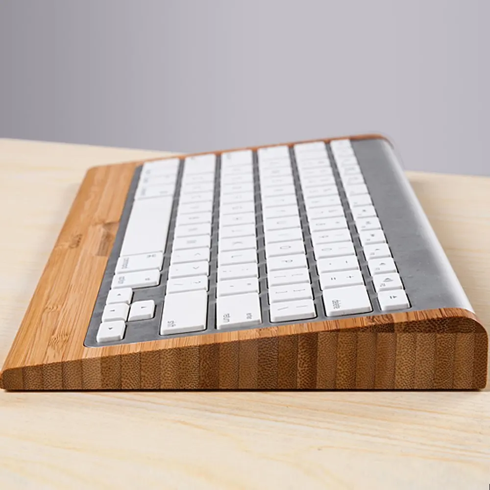 SAMDI Bamboo Craft для Apple, Bluetooth, беспроводная клавиатура, подставка, док-станция, Держатель Для iMac, Mac Pro, настольный компьютер