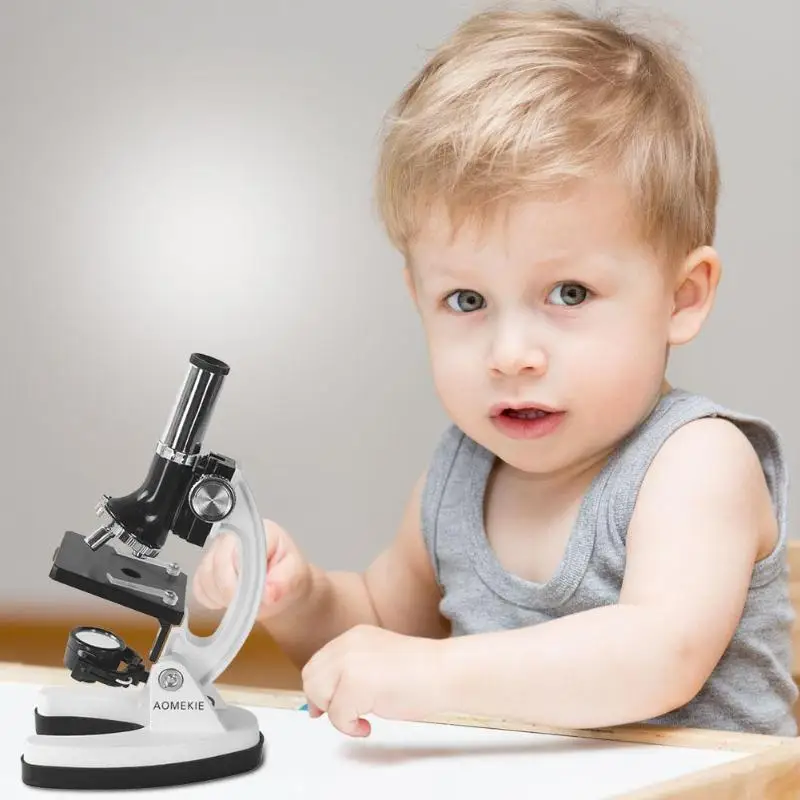 

Handheld Microscope Kit Lab LED 1200X Home School Science Educational Toy Gift Refined Biological Microscope For Kids Child