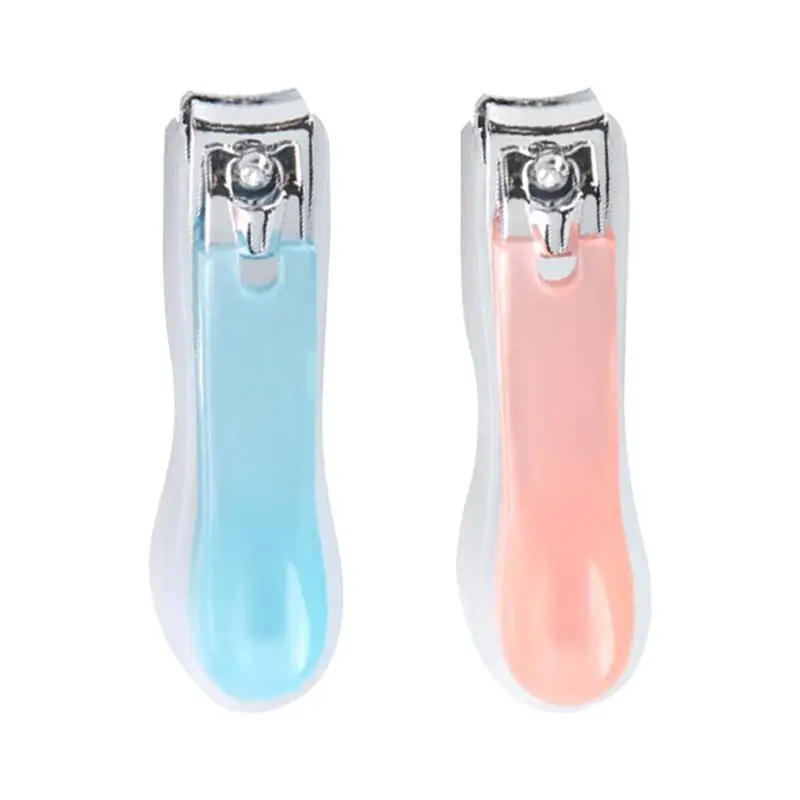 

2pcs Universal Nail Clipper Carbon Steel Plastic Nail Manicure Kits Nail Scissors Nail Trimming Kit (Red + Blue)
