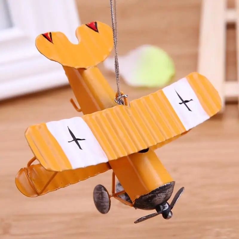 Винтажная металлическая модель самолета планер биплан Aeromodelo игрушечные модели