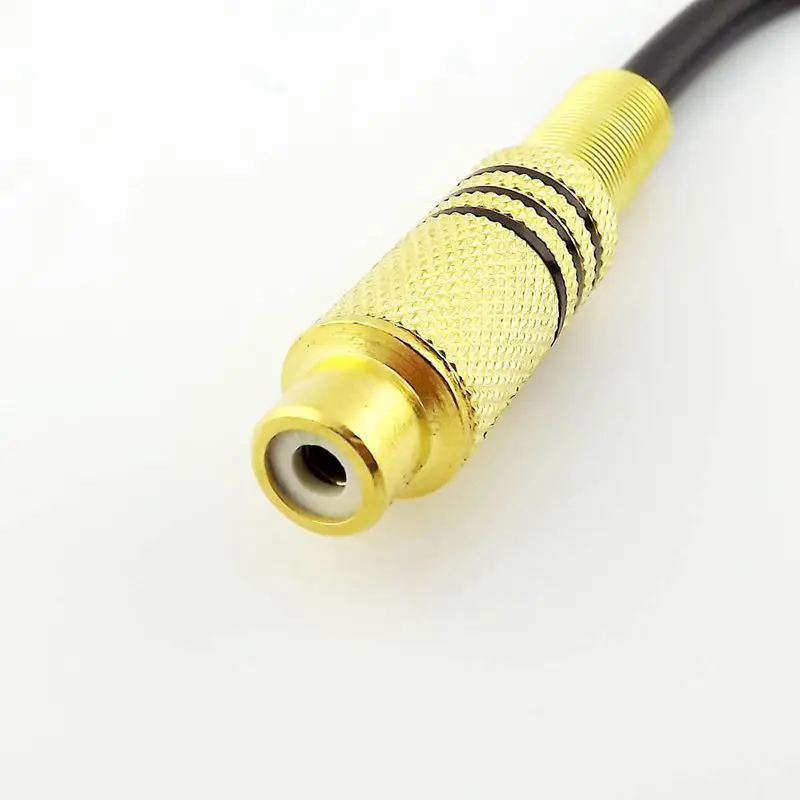 3Pin XLR Female to single phono RCA коаксиальный экранированный кабель позолоченный 15 см|Кабели