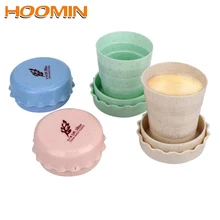 HOOMIN Складная чашка экологически чистый материал пшеницы кухонные аксессуары посуда для напитков гаджеты Tumblers бутылка для походов