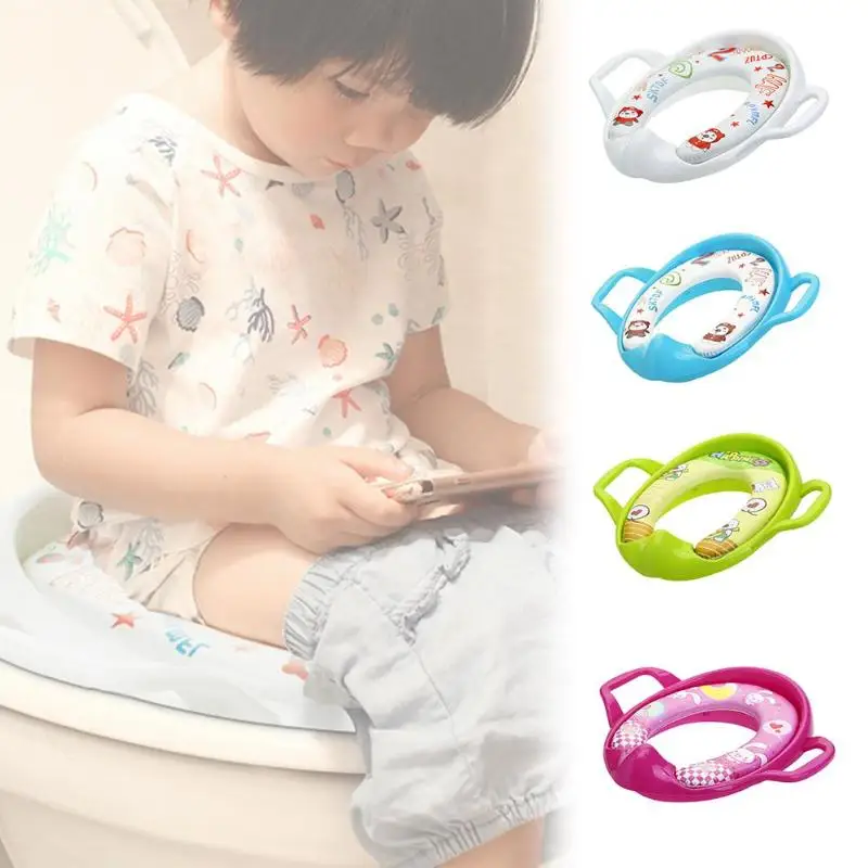 

1pcs Portable Baby Potty Cute Cartoon Baby Travel Potty Seat Portable Toilet Seat Baby Toilet CarKids Safety Cushion Infant Care