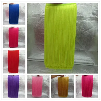 

YY-tesco 1 Yards 50CM Long Lace Fringe Trim Tassel Fringe Trimming For Diy Latin Dress Stage Clothes Accessories Lace Ribbon