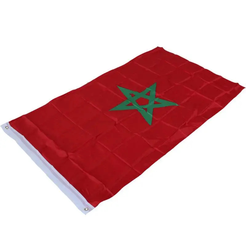 Flag of Morocco 150x90cm Happy Gifts High Quality Double Sided Printed Details About New Polyester Dropshipping