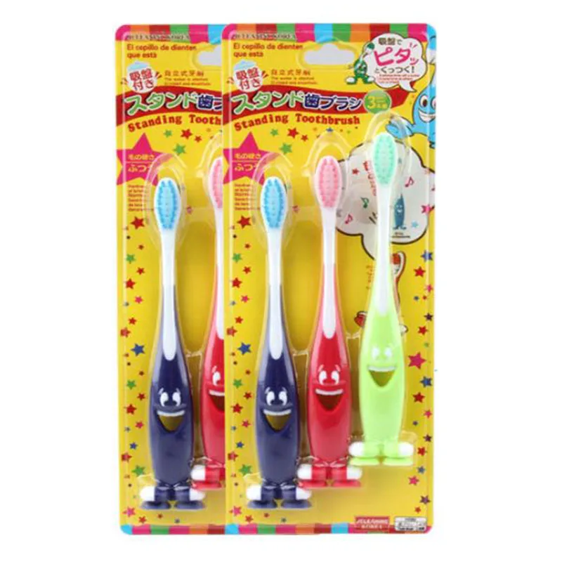 3 Pcs/set Soft-bristled Smiling Baby Toothbrush Tooth Cleaner Baby Kids Training Dental Care Child Teeth Brushes Set 3 Pcs/set Soft-bristled Smiling Baby Toothbrush Tooth Cleaner Baby Kids Training Dental Care Child Teeth Brushes Set