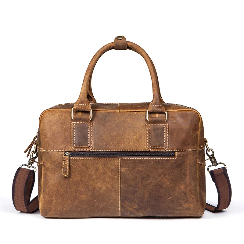 

Men's Shoulder Bags Leather Laptop Bag Men For Document 8105 Men's Briefcase Male Genuine Leather Men Bags Messenger Bag