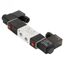 Горячий DC 24V 4,8 W пневматический Соленоидный клапан BSP 1/4 нормально закрытый 3 положения 5 способ электромагнитный клапан 0,15-0.8MPa функциональный