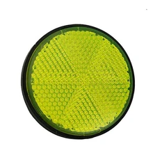 Round Reflector Bicycle Bike Motorcycle Safety Reflective Night Riding Plastic