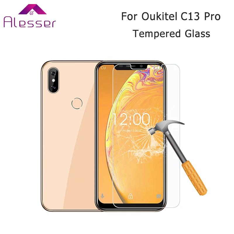 Алессер для Oukitel C13 Pro Премиум Закаленное стекло пленка защитная стальная Замена