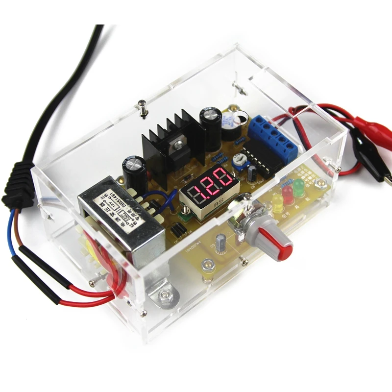 

LM317 1.25-12V Adjustable DC Power SUpply Moudle Voltage Regulator DIY Kit shell