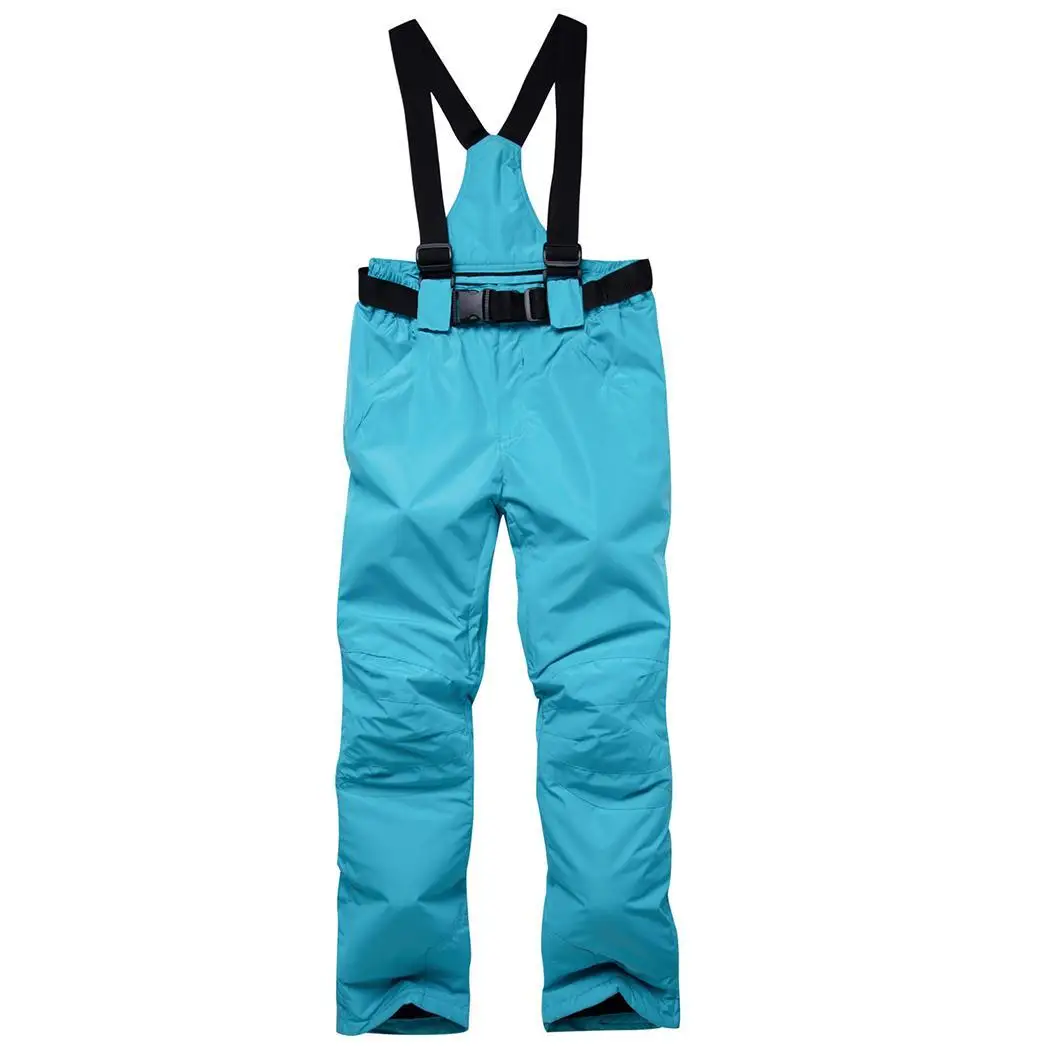 Зимний лыжный костюм Мужская ветрозащитная теплая дышащая износостойкая лыжная куртка+ лыжные брюки на подтяжках размера плюс S-XXXL