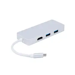 USB-C цифровой AV многопортовый концентратор с 4 к HDMI, 2 USB 3,0, TF/SD Card Reader, Тип C зарядки и Gigabit Ethernet адаптер для 20