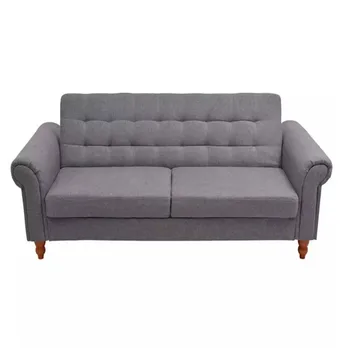 

VidaXL Gray Color Sofa Bed Adjustablle Backrest Cozy Seat Elegant And Timeless Living Room Bed Room Sofas Home Decor 243924