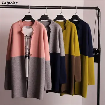 

2020 New Women Sweater Cardigan Women Jacket Coat Fashion Long Sleeve Slim Crochet Knit Sweater Autumn Winter Tops Laipelar