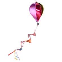 Mayitr красочные полосатый блёстки Windsock воздушный шар флюгер сад декоративные