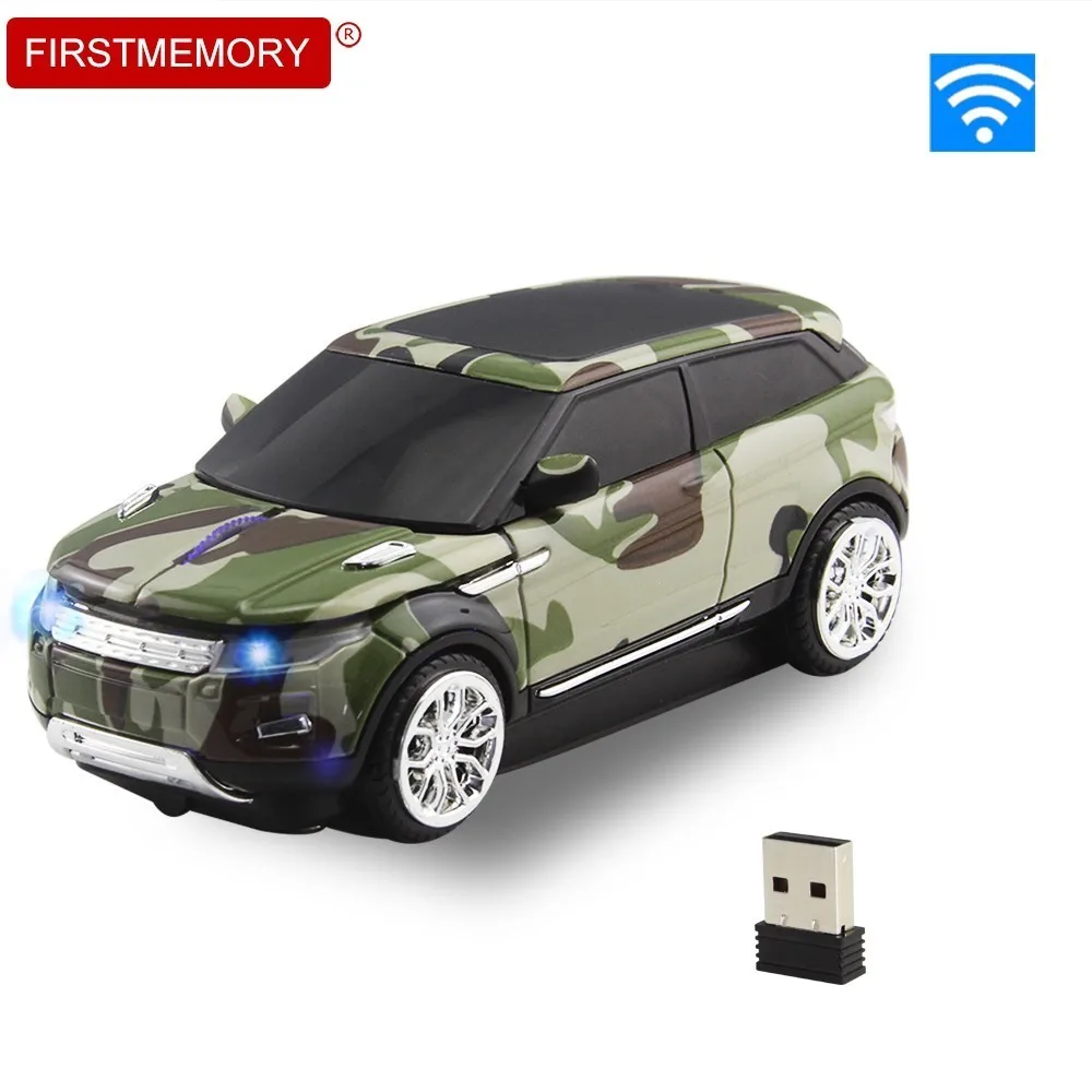 

2.4Ghz Wireless Mouse New Camo Cool Car Shape Mice USB Receiver Computer Gaming 3D Optical Mause For PC Laptop Macbook Pro