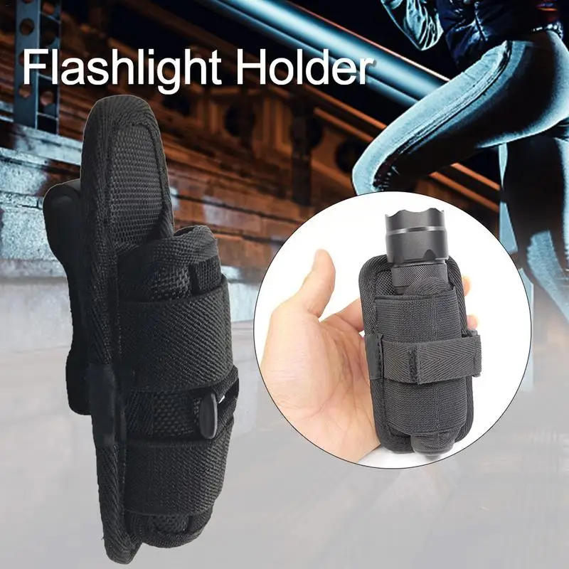 

LED Flashlight Pouch Belt Holster With Clip Belt Portable Lighting Accessories Torch Case Cover Hunting Bag Holder For Outdoor
