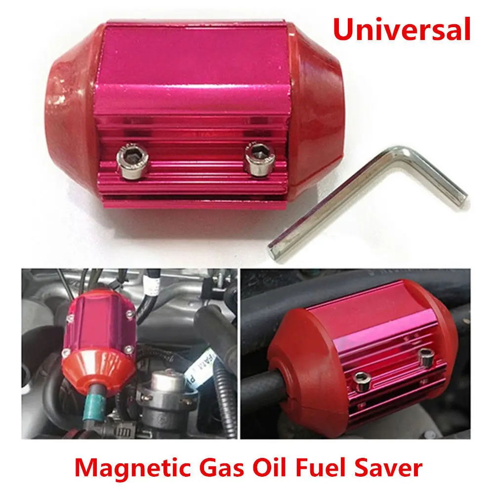 1 шт. красное автомобильное металлическое топливосберегающее устройство, магнитное газовое маслосберегающее устройство, универсальное Брендовое и качественный