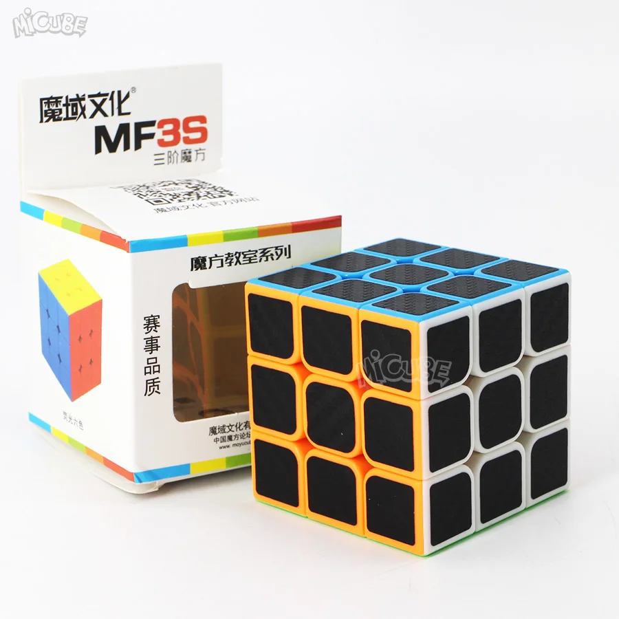 Кубик из углеродного волокна волшебный 3x3x3 скоростной кубик 3x3 Moyu Игра