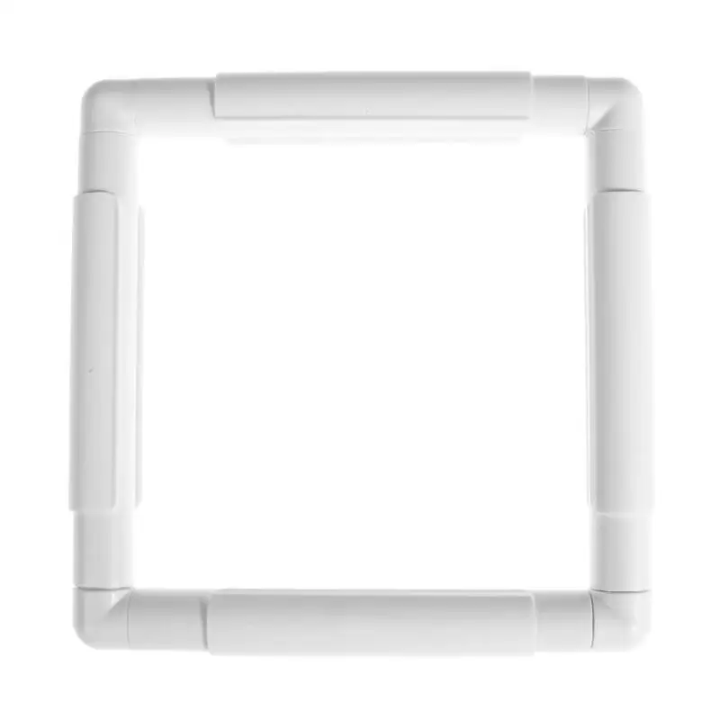 

Square Shape Embroidery Frame Plastic Craft Cross Stitch Needlework Sewing Hoop 4 Size DIY Apparel Light Sewing Tools Gadget