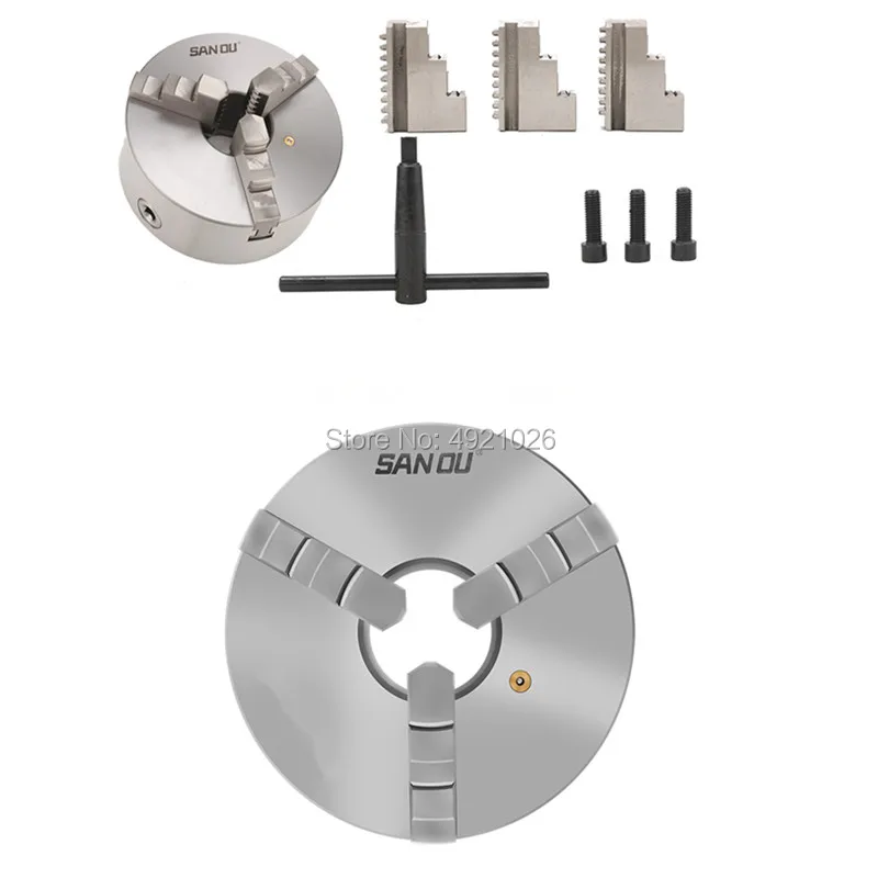 K11-130 130mm 3 Jaw Self Centering Lathe Chuck 5 Inch Cast Iron CNC Machine