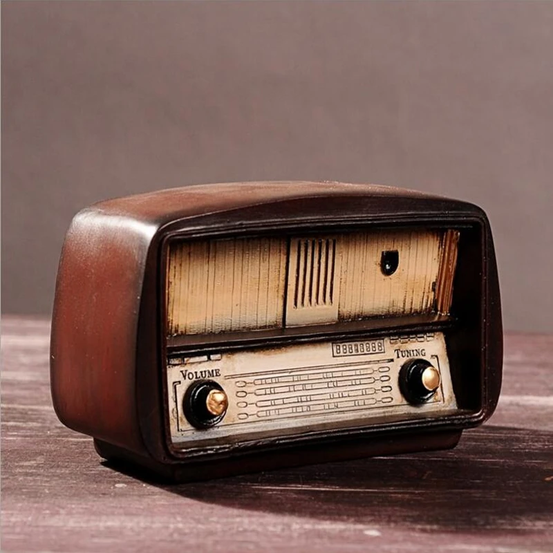 

Groceries home decorations vintage craft ornaments vintage radio
