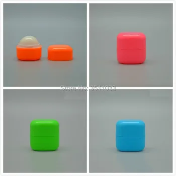 

Creative Square Red Empty Lip Balm Container Cute Orange Lipstick Refillable Package DIY Square Green Cosmetic Lip Rouge Bottle