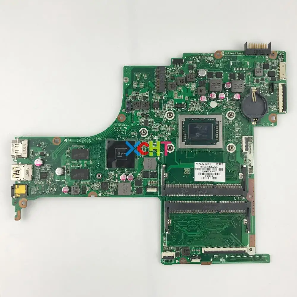 809408-501 809408-001 аккумулятор большой емкости DA0X21MB6D0 R7M360/2 ГБ A10-8700P Процессор для