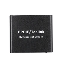 SPDIF TOSLINK Цифровой оптический аудио 4x1 коммутатор с ИК пультом
