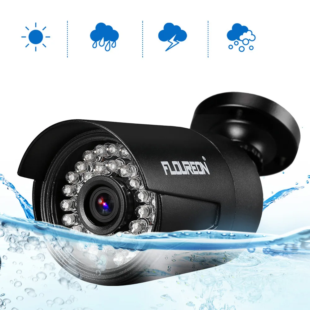 Floureon 8CH CCTV DVR комплект 4 шт. 3000TVL наружные водонепроницаемые камеры 1 ТБ HDD 1080P система видеонаблюдения камера NVR набор