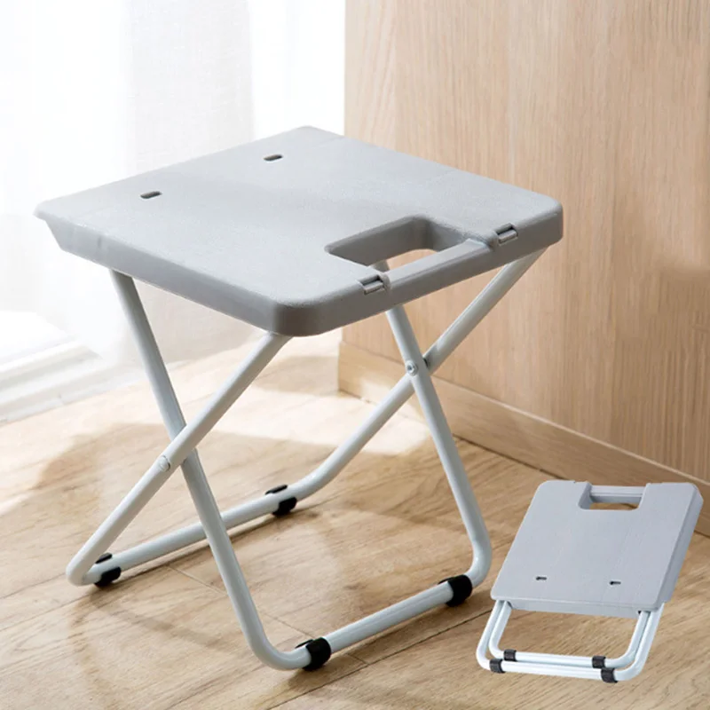 

Folding Light Weight Campstool Portable Train Stool Adult Plastic Small Chair Home Folding Ottomans Bench