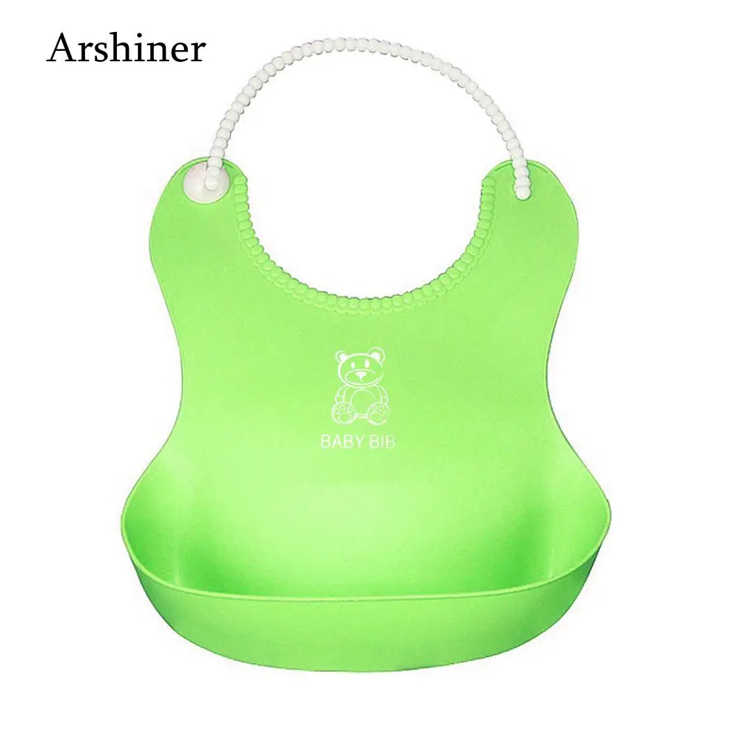 

Lunch and Boys Baby Yellow Green Gel Pink Silica Blue Waterproof Environmental Girls Flexible Safety Bibs Protection