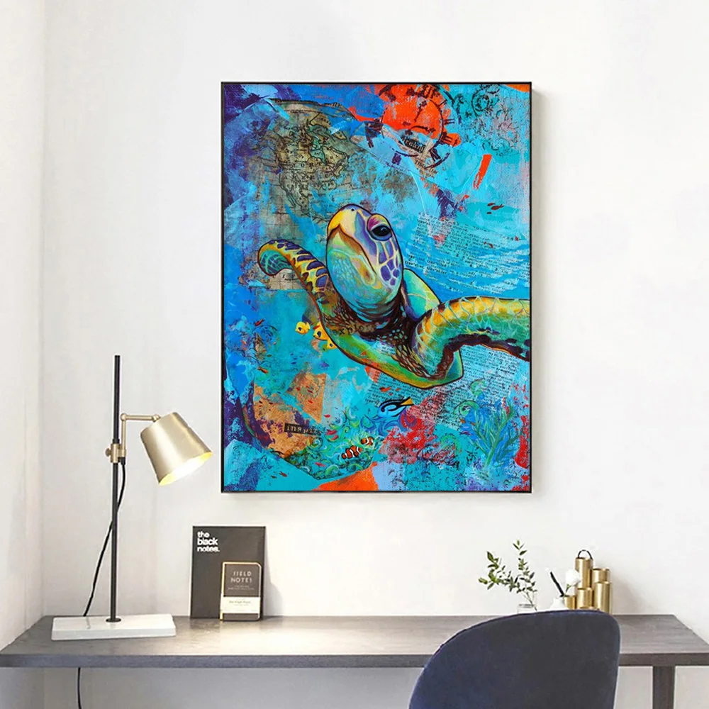 

Square Diamond Painting Turtle 3d Diamond Mosaic Home Decor Embroidery DIY Diamond Painting Cross Stitch kit Animal Picture