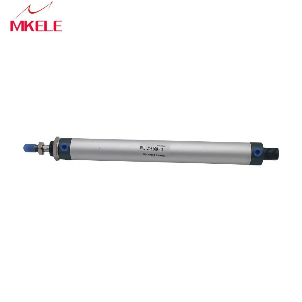 

Cylinder Mal25-200-ca 200mm Stroke 25mm Bore Double Acting Type Aluminum Alloy Cylinder For non-standard automation equipment