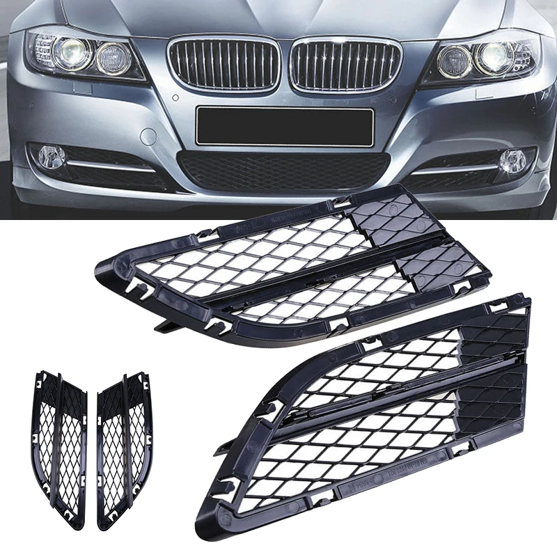 

2PCS Left + Right Front Bumper Grille Grill Fit For BMW E90 318i 320i 325i 330i