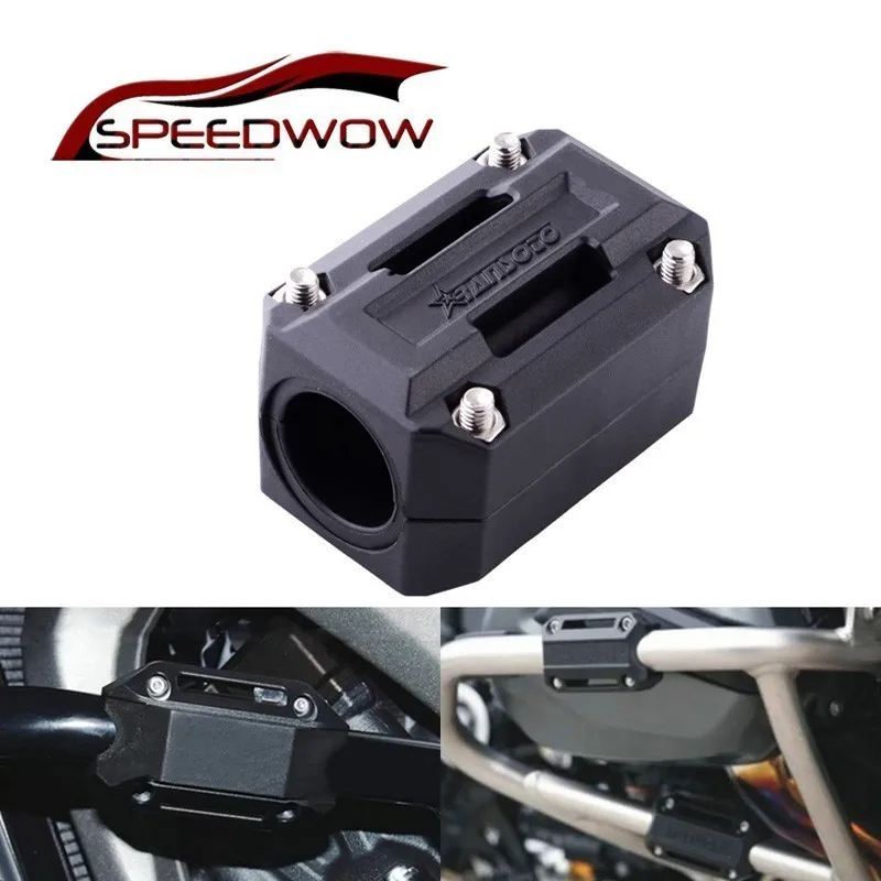 

SPEEDWOW 22-28mm Motorcycle Engine Crash Bar Protection Bumper Decorative Guard Block Protection Decorative Block For BMW HONDA
