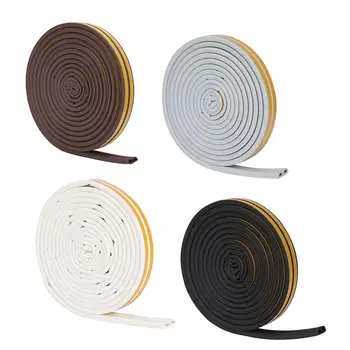 

5 Meters 9*6mm Table RunnerSelf-adhesive Door Window Sound Insulation Sealing Strip Rubber Seal Satin Table Runners Home Decore