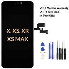 OLED для iPhone X S MAX XR lcd OEM с 3D сенсорным дигитайзером сборка без битых пикселей ЖК-экран Замена дисплея для iPhone lcd