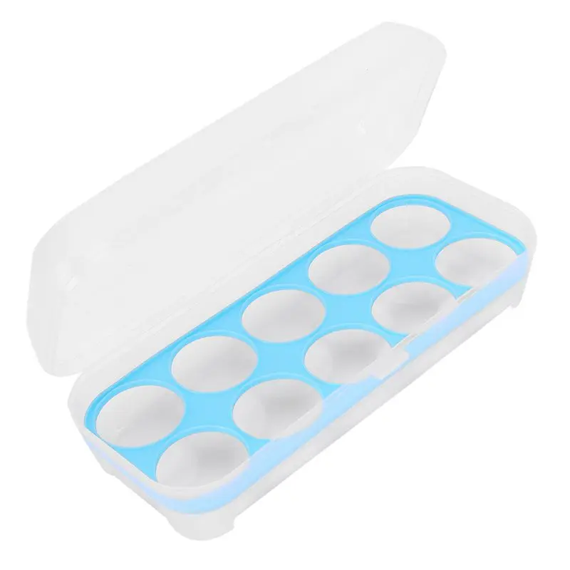 

Single Layer Refrigerator Food 10 Eggs Airtight Storage container plastic Box Popular Item