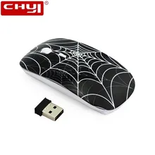 CHIYI 2,4 ГГц оптическая беспроводная мышь Паутина Стиль USB оптическая компьютерная мышь тонкая игровая мышь для ПК ноутбук геймер