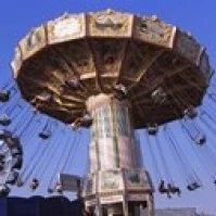 Low Angle View Of A Ride At An Amusement Park Erie County Fair And Exposition Hamburg New York State 36 x 13 | Дом и сад