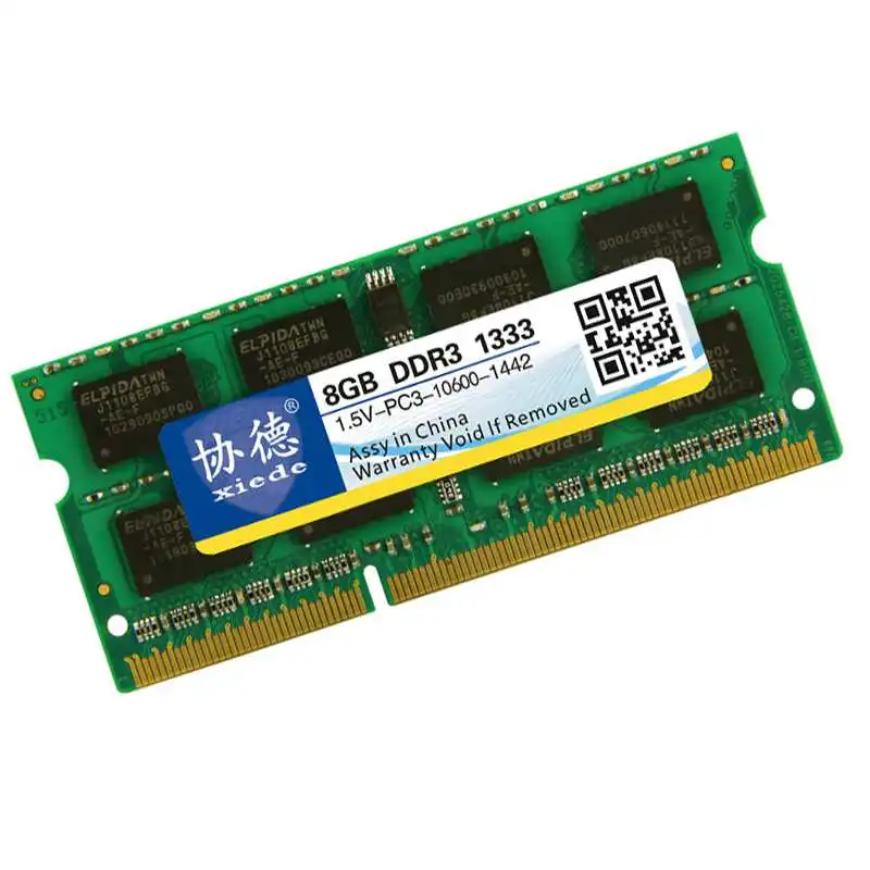 Модуль оперативной памяти ноутбука Xiede Ddr3 1333 Pc3-10600 204Pin Dimm 1333Mhz для ноутбуков