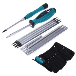 10 шт./компл. Набор отверток Precision Магнитный прорези звезды бит Repair Tool Kit