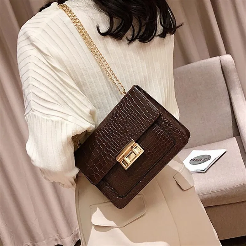 

Bags For Women 2019 Luxury Handbags Women Bags Designer Crocodile Pattern Leather Shoulder Messenger Bag Bolsa Mujer Sac A Main