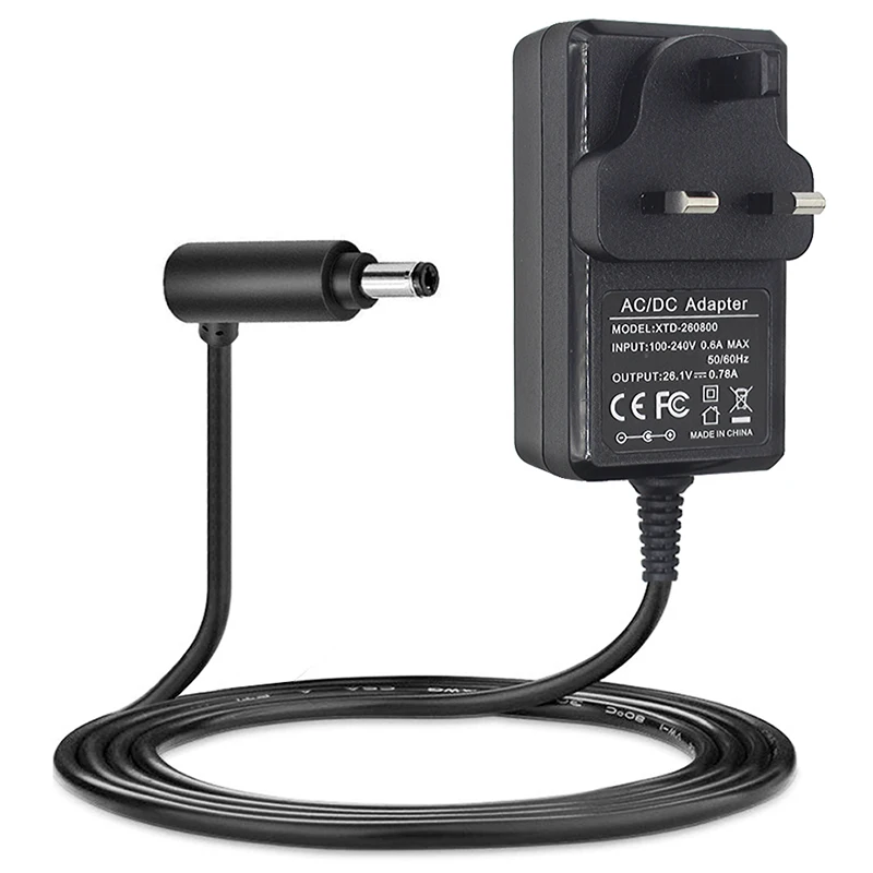 

1 Pcs Uk Plug Charging Adapter For Dyson V8 V7 V6 Dc58 Dc59 Dc61 Dc62 Dc74 Vacuum Cleaner Power Adapter Charger Replacements